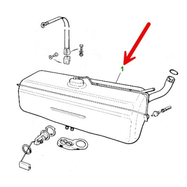 USED FUEL TANK - SHIPPING ADDITIONAL  CBC88031